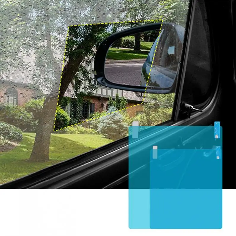 

17.5 x 20CM Car Side Window Protective Clear Film Membrane Anti Fog Anti-glare Rainproof Waterproof Sticker