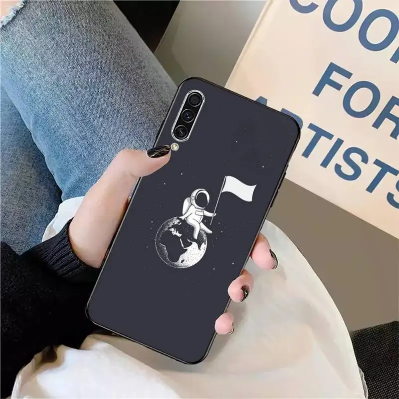 

astronaut cute Phone Case For Samsung A40 A31 A50 A51 A71 A20S S8 S9 Plus note 20 ultra