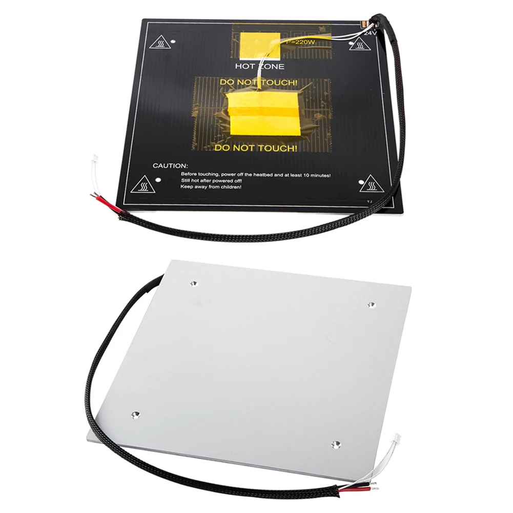 heat accessaries parts hot bed plate durable dc 24v 3d printer office sheet professional panel replacement practical for ender 3 free global shipping