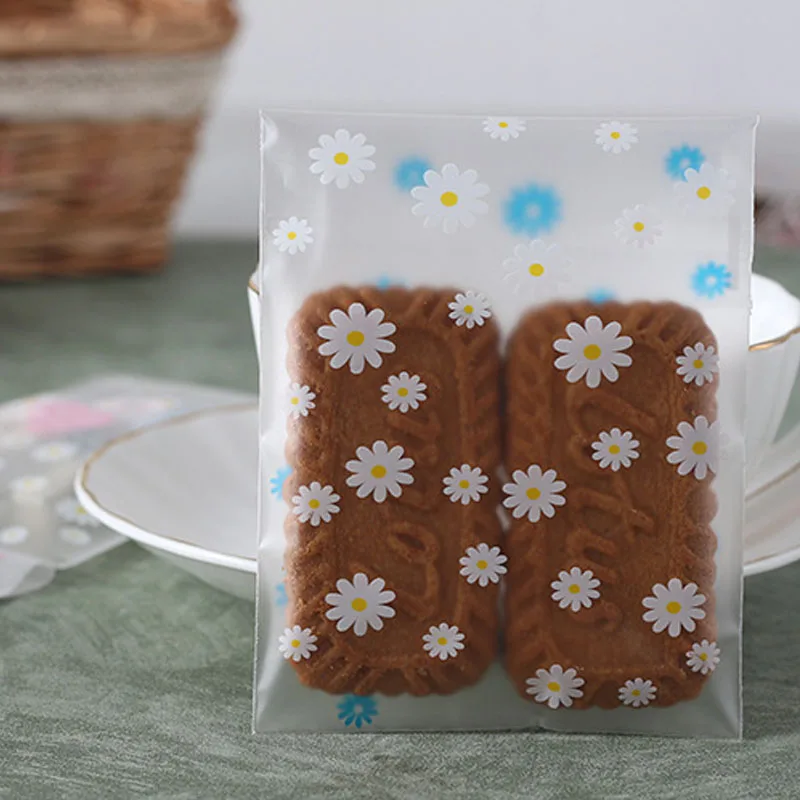 Пластиковый пакет с хризантемами пакеты для конфет печенья подарков