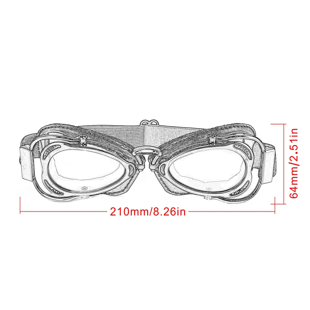 

New Retro Motorcycle Protective Gears Glasses Helmet Goggles Men Women Leather Eye Protection For ATV Off Road Dirt Bike Scooter