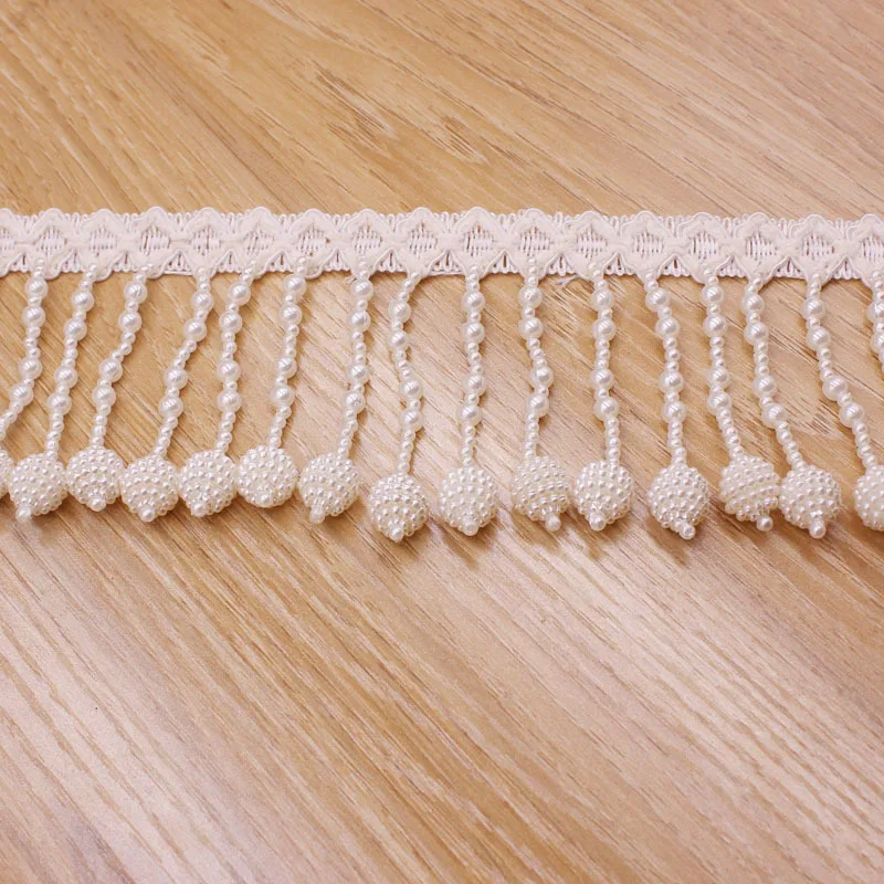 

The New Manual Beaded Lace DIY Clothing Curtain Textile pearl Fringe Lace curtain lace