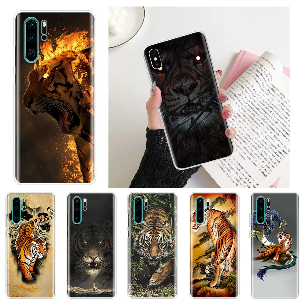 

Tiger Photo Hawei Cases P30 Lite Cover For Huawei P Smart 2020 Custom Made Honor10lite Coque P10 P20 Pro Y5 Y6 2019 Shell