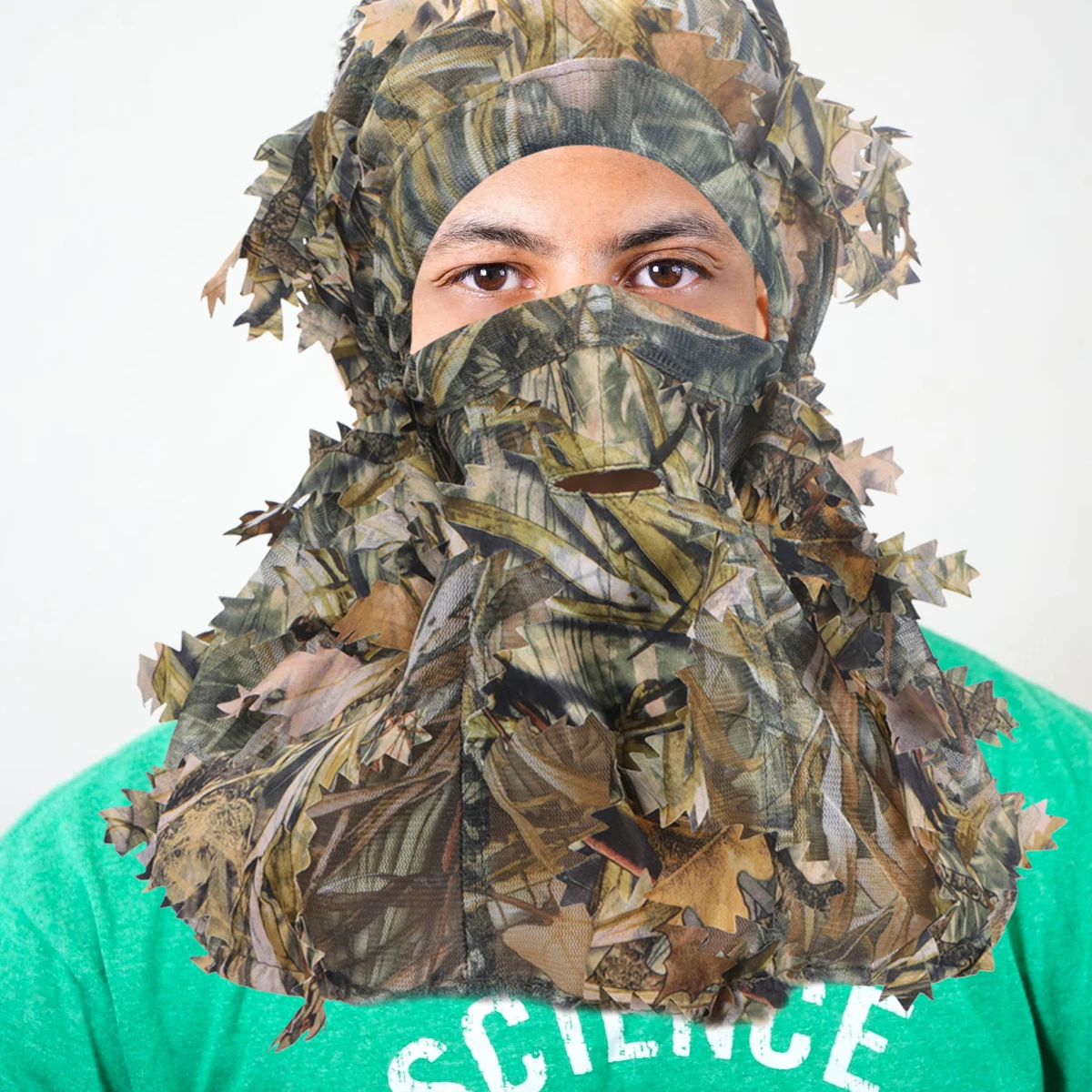 Hunting Headgear Breathable Ourdoor Wind-Resistant Face Mask Camo Leaves Camouflage Accessories Free Size | Спорт и развлечения