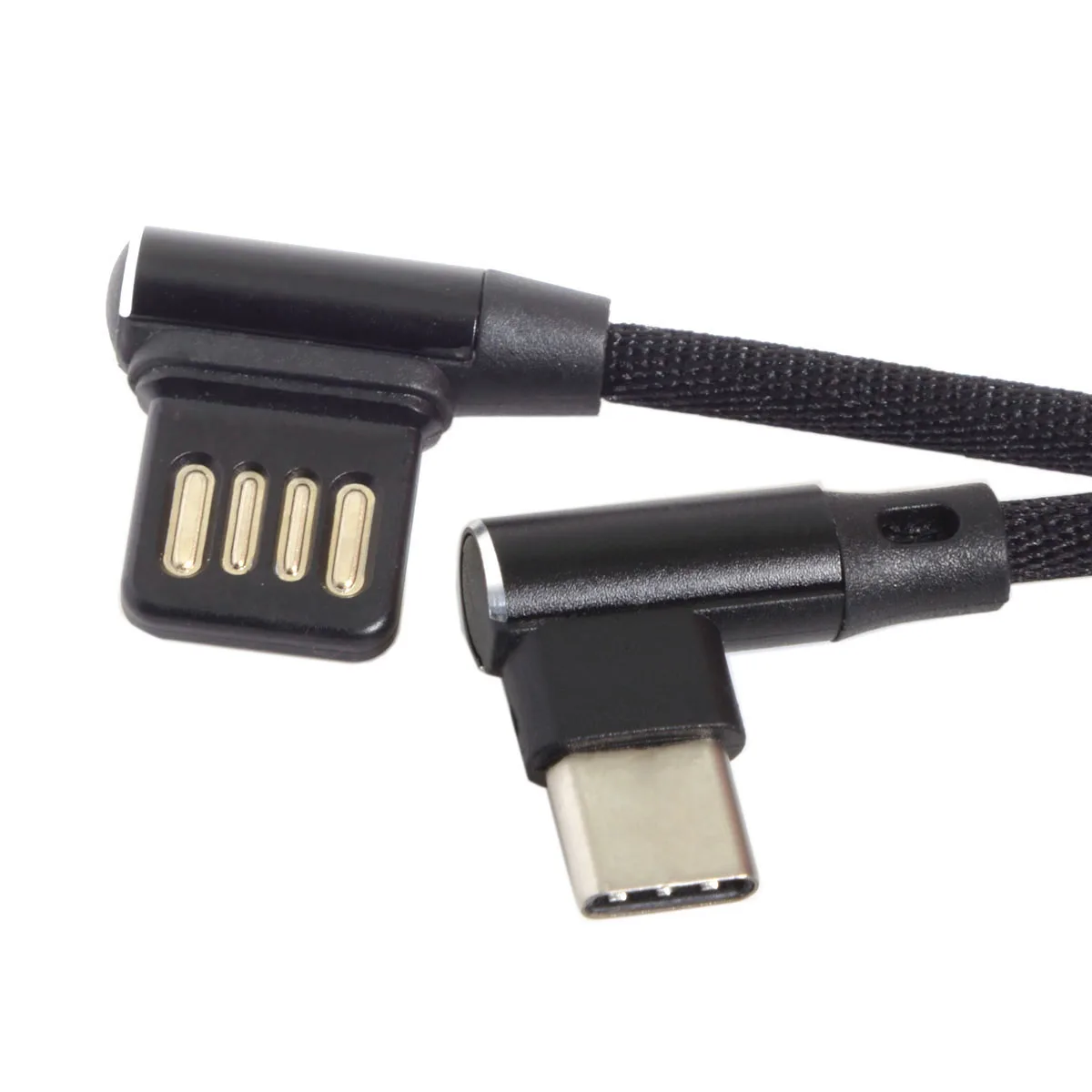 USB 2 0 Левый и правый угловой кабель для передачи данных 90 градусов в Type-C Φ 3 1 с