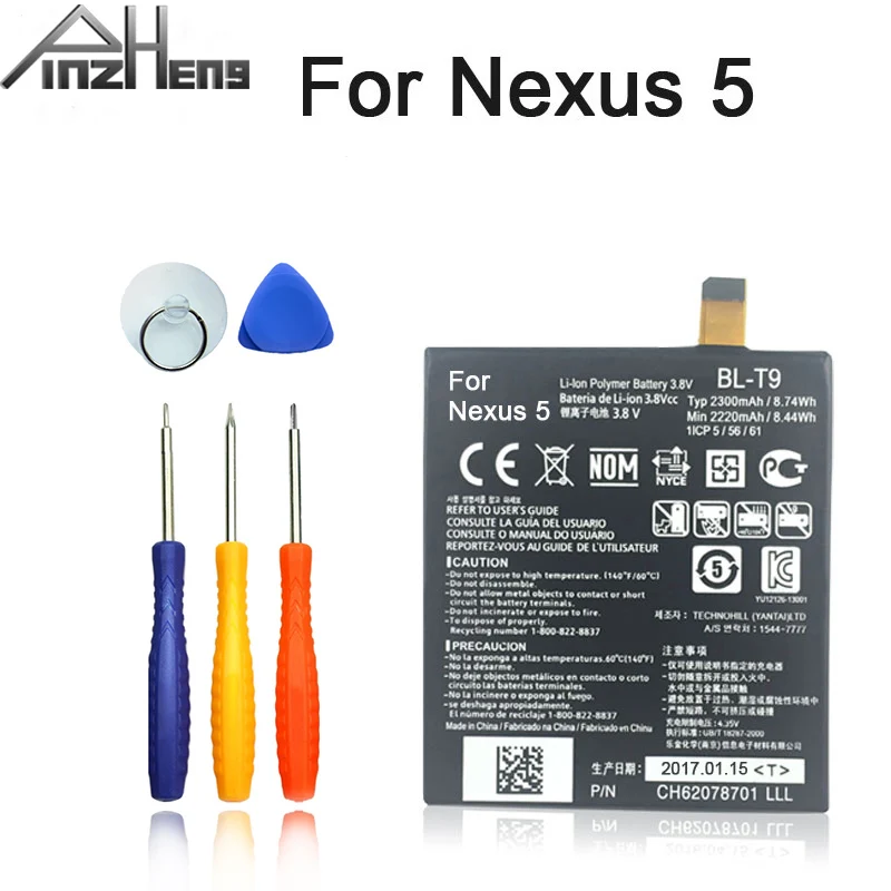PINZHENG аккумулятор мобильного телефона для LG Nexus 5 BL-T9 E980 G D820 D821 BLT9 сменный аккумулятор с инструментами
