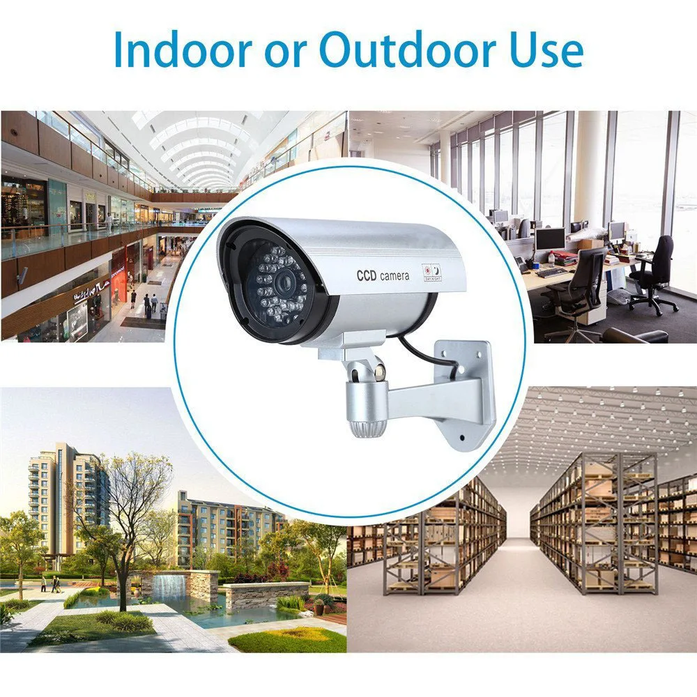 

Dummy Camera Waterproof Indoor and Outdoor Simulation Monitor Camera with Flashing Lights