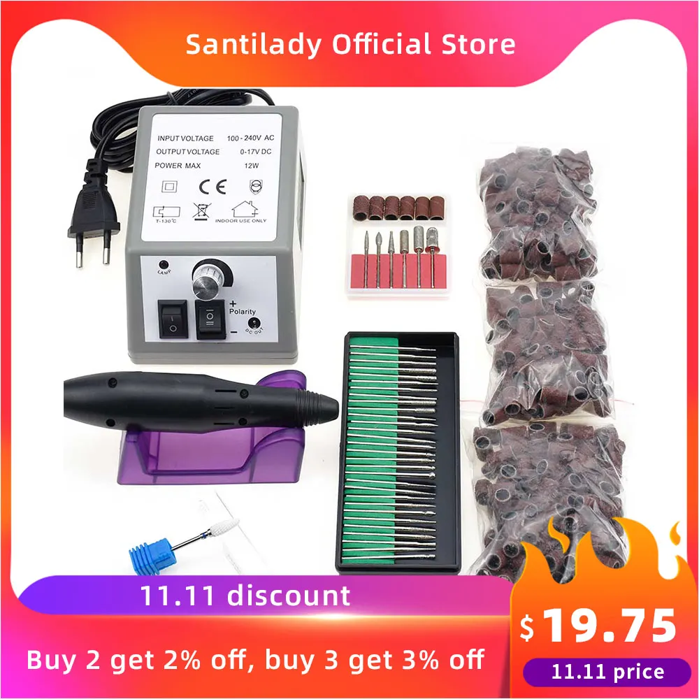 Электрическая дрель для ногтей 20000 ОБ/мин электрическая маникюра аксессуары