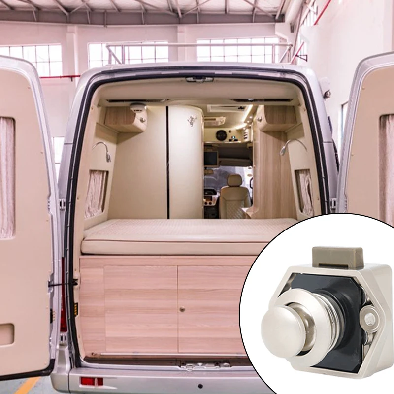 Push Button Catch Cupboard Door Knob Latch Lock for Caravan RV Camper Motor Home | Обустройство дома