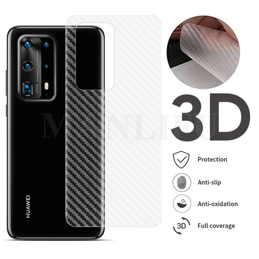Прозрачная 3d пленка из углеродного волокна для Huawei Y9 Y5 Y7 2019 Prime защитная экрана Y6