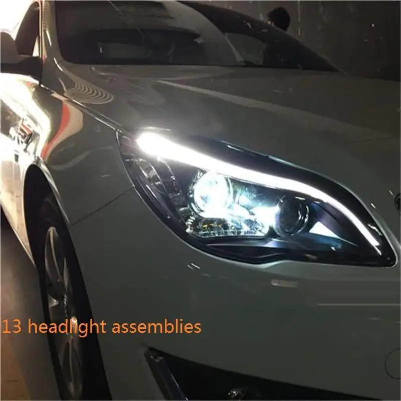Наружные Drl дневные Neblineros Luces Para Авто Стайлинг светодиодные ходовые Автомобильные фары передние противотуманные фары 13 для Buick Regal - Цвет: Number 1