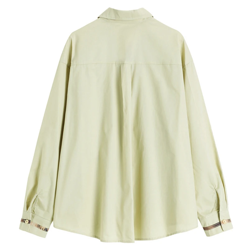 

Vintage Printed oil painting Shirts Women Lapel Single Breasted Blouse Long Sleeve Cardigan Elegant 2021 Spring Loose Casual Top