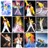 diamond bead queen freddie mercury diamond mosaic painting famous singer cross stitch embroidery kits wall sticker collect gifts