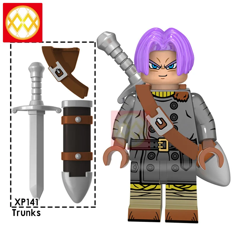 XP141 Trunks Dragon Ball Z строительные блоки Гоку Вегета Мастер Роши криллин стволы супер Saiyans Аниме Коллекция игрушек для детей Подарки - Цвет: XP141 Trunks
