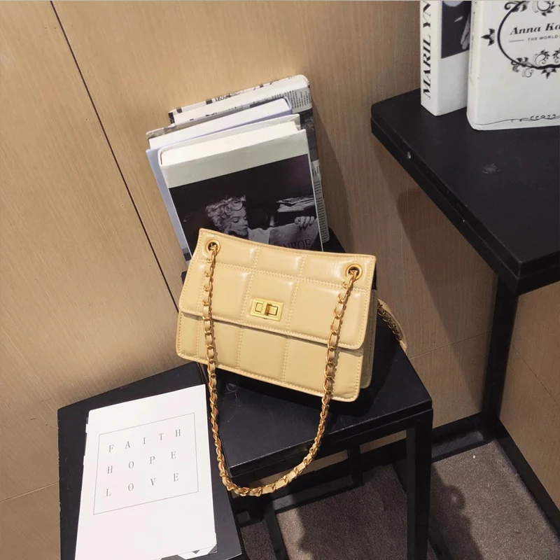 

Women Chain Bag 2021 New Fashion Small Square Bag High-quality Women Messenger Bag Trendy Diamond Lattice Bag