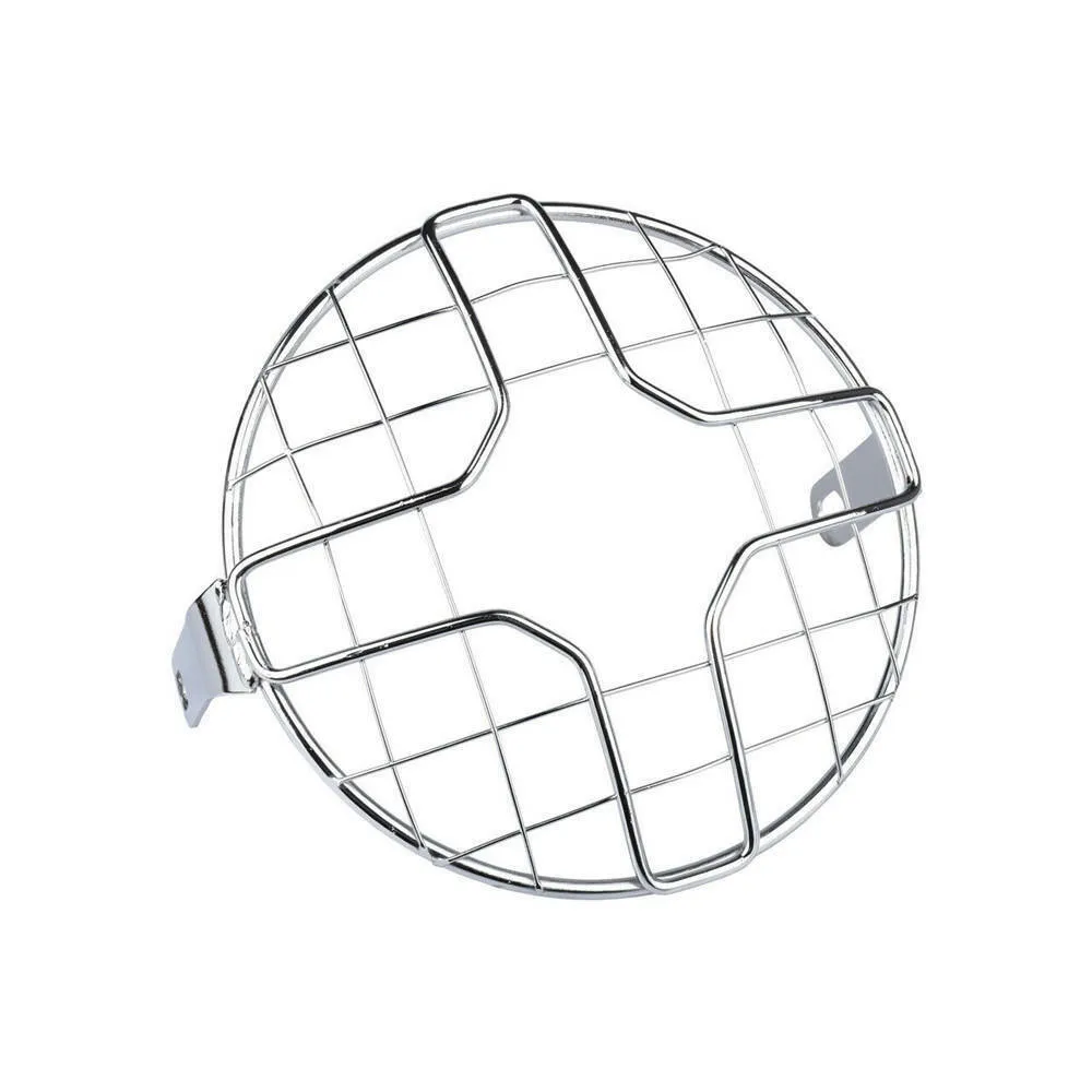 

6.5\" Retro Headlight Mesh Grill Guard Protector Motorcycle Headlamp Light Cover Brand New High Quality Aftermarket Part