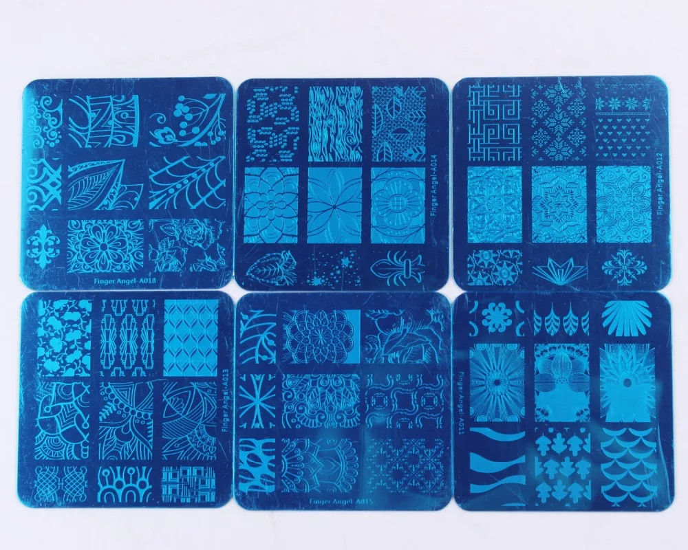 20 шт. шаблоны для стемпинга ногтей разные дизайны|stamping tool|nail art platestamping nail plate |