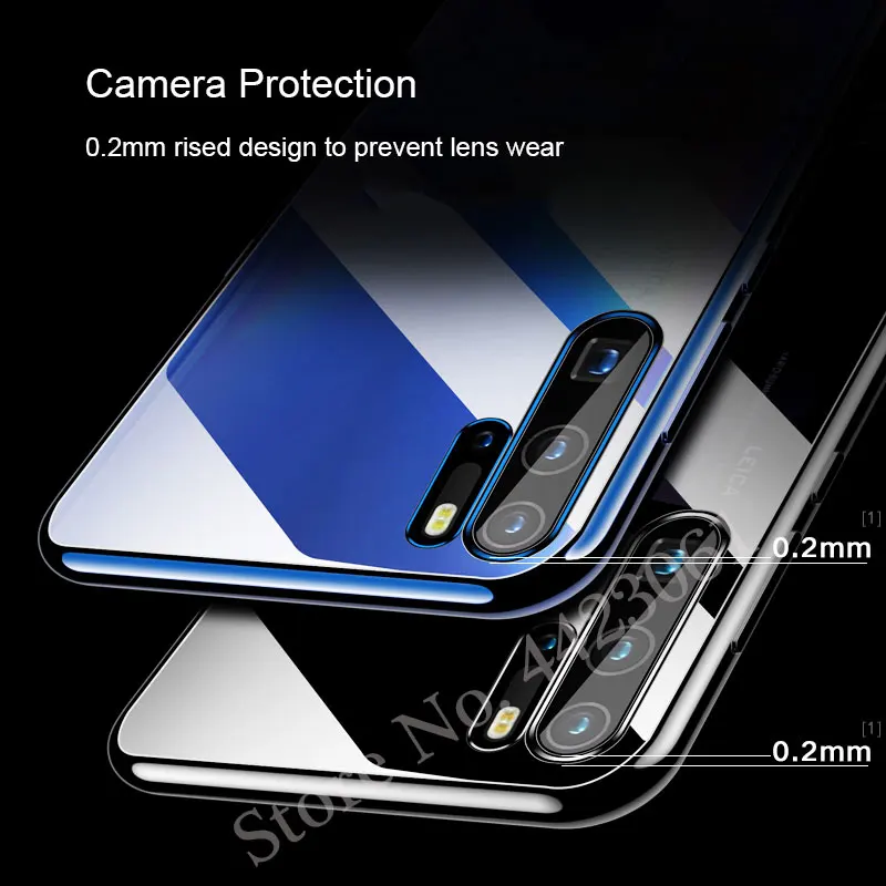 Чехол из ТПУ с покрытием для huawei Honor 20 Pro P Smart Z Plus Y9 Prime Y5 Y6 Pro, мягкая силиконовая прозрачная задняя крышка, чехол для телефона s
