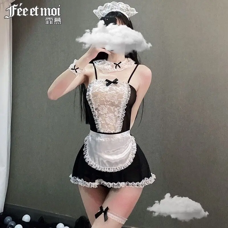 Сексуальный товар Соблазнительные костюмы горничной женское нижнее белье Тедди