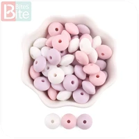 bite bites 200pc 12mm silicone bead abacus lentils softbpa free food grade material diy crafts baby teeething beads baby teether