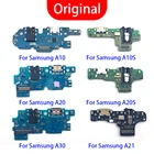 100% Оригинальный Новый USB-кабель для зарядки с микрофоном для Samsung A10 A10S A20 A20S A21 A30 A40 A50 A105FN M21