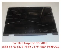 for dell inspiron 15 5568 5578 5579 7569 7579 p58f p58f001 lcd display screen touch glass digitizer panel assembly b156hab01 0