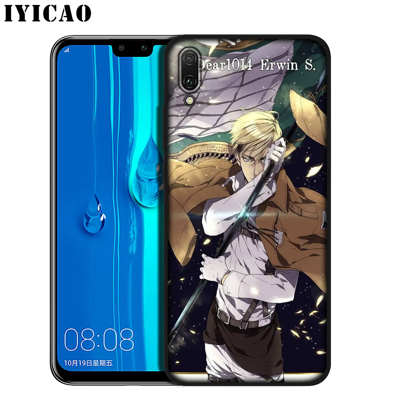 IYICAO Attack On Titan Levi Soft Silicone Phone Case for Huawei Mate 30 20 10 Pro Nova 5i 4 3 3i 2i 2 Lite Black Cover |