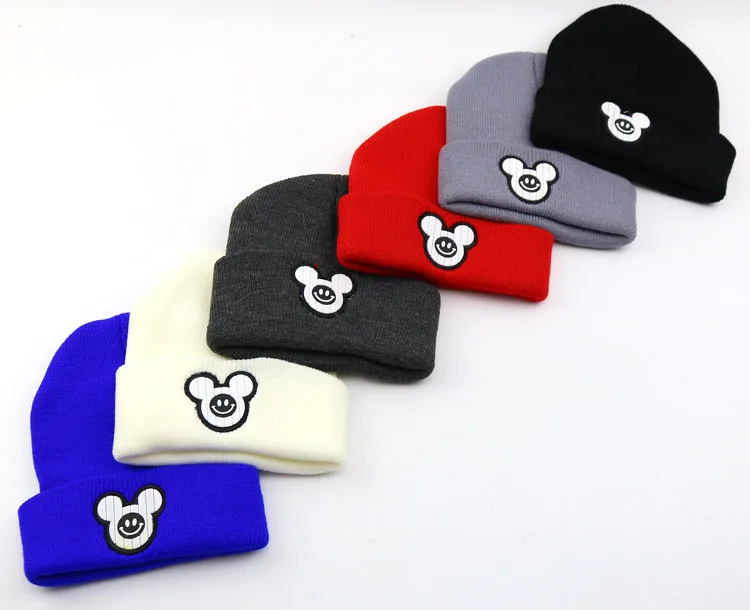 Детская зимняя шапка Микки для мальчиков и девочек реквизит новорожденных