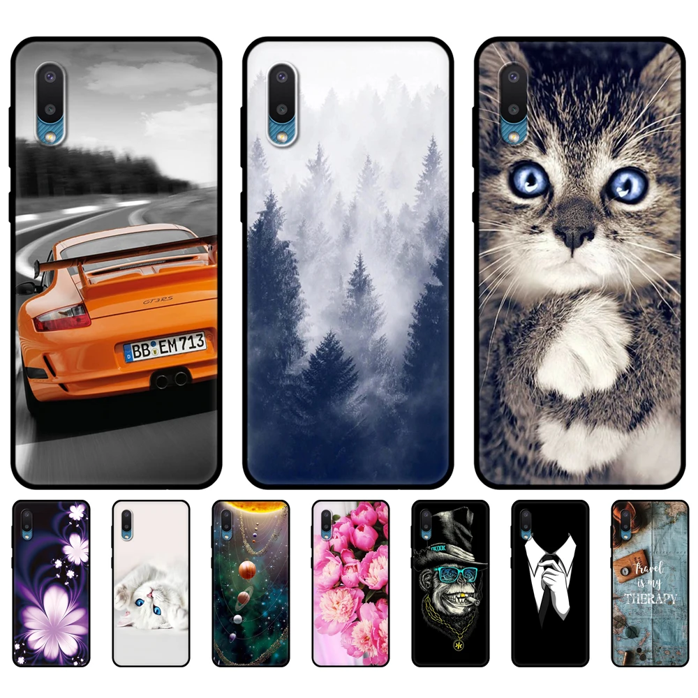 

For Samsung A02 Case Soft Silicon Back Phone Cover On Samsung Galaxy A02 GalaxyA02 M02 Bumper 6.5" black tpu case