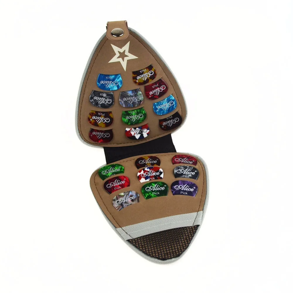 

Guitar Picks Wallet 24 Pieces Parts Nylon Celluloid Materia Musical Accessories More Color Ukulele Picks 0.46 0.71 0.96Mm