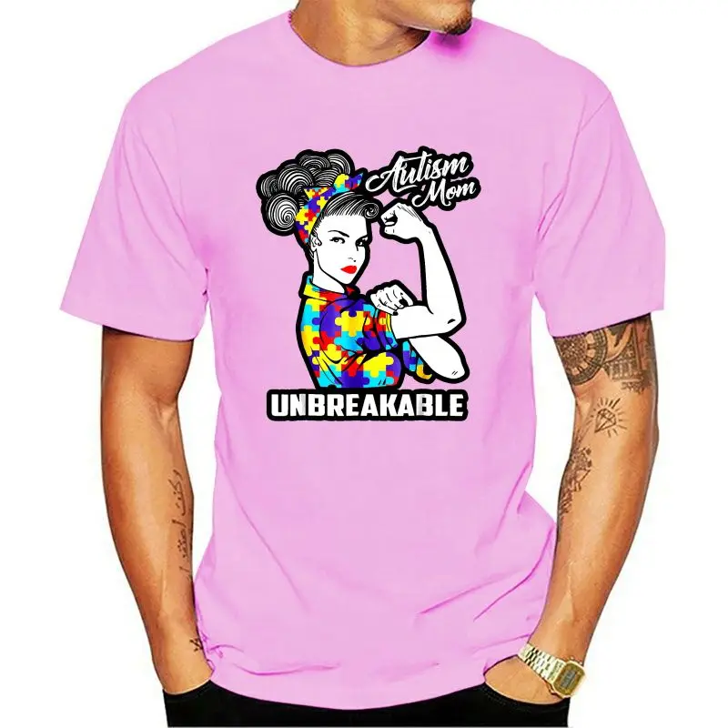 

Design Funny Cool Crazy Graphic Men White Men's White T-shirt Size S-3xl New Top Tees Top Tee Autism Mom Unbreakable T-shirt