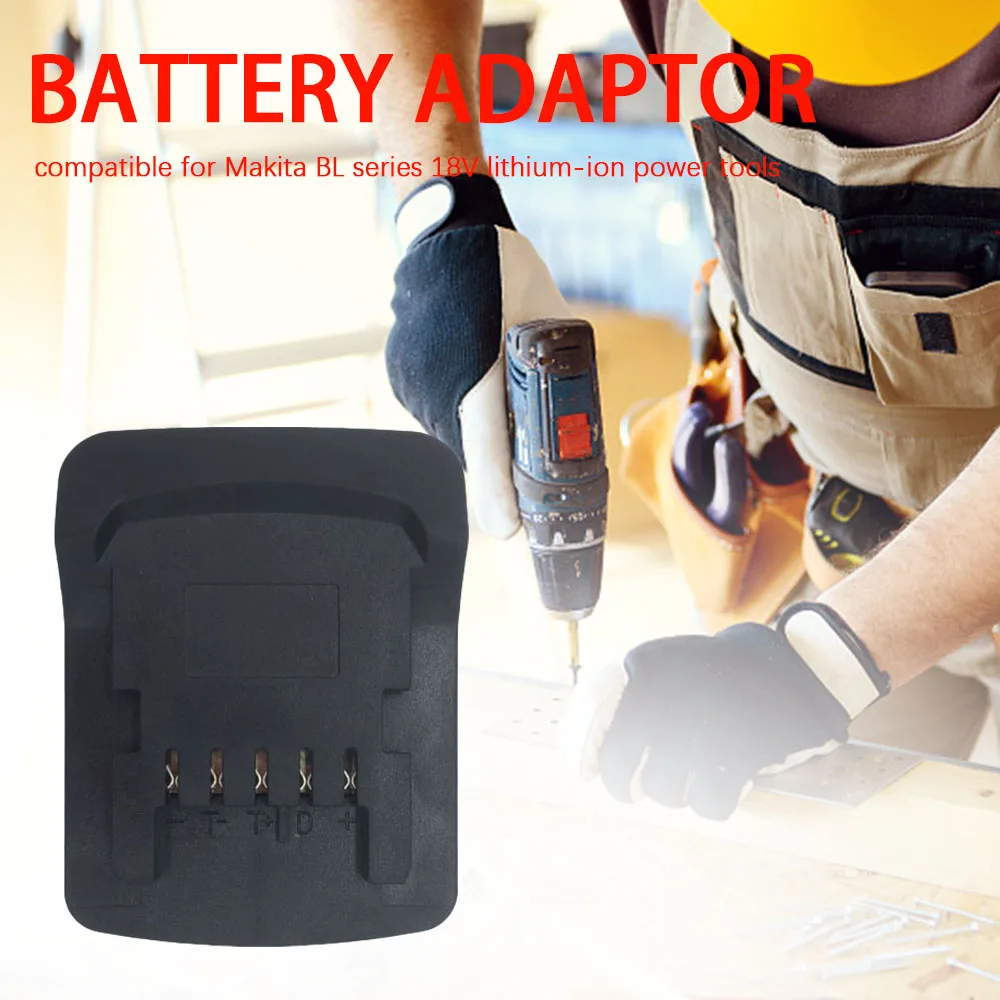 

Battery Converter Adapter For Makita 18V Li-Ion Battery BL1830 BL1840 BL1850 BL1860 20 For Hitachi Flat Push Type Li-Ion Battery