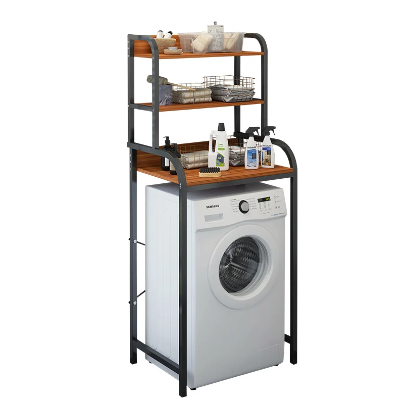

Splash-resistant laundry machine support strong load-bearing corner storage rack floor toilet roller rack toilet rack large capa