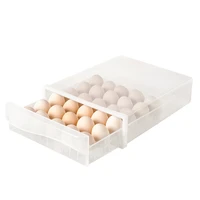 kitchen eggs tray 4 grid eggs drawer environmentally friendly safe clear refrigerator fresh storage boxs organizer organization