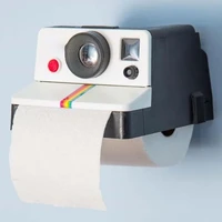 creative retro camera toilet paper roll holder wall mounted toilet paper holder paper dispenser for bathroom tissue plastic
