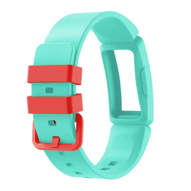 Green Замена износостойкий ремешок силиконовый мягкий для FitBit Inspire Ace 2 - Цвет: Green