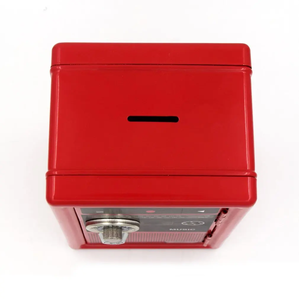 

Durable ATM Password Coin Money Box Vintage Mini Bank Automatic Deposit Money Saving Box Organizer Boxes Secret Safe Box