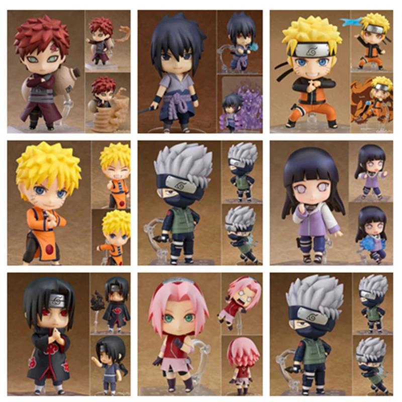 

11cm Anime Figurine Sasuke Action Figure Movie&TV Puppets Collectible Model Toy Beperkt Haruno Sakura 3pcs/set Hinata Figurine