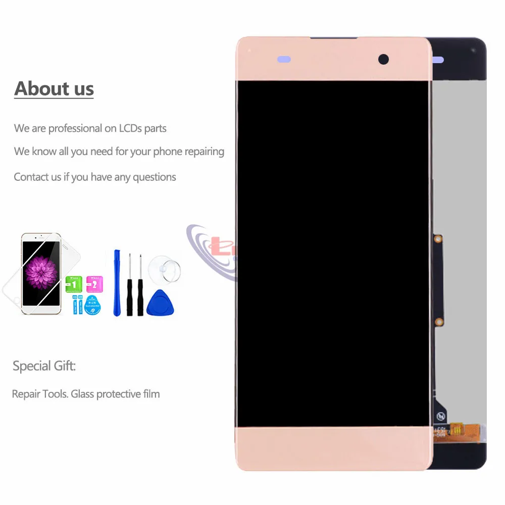 100% Tested 5.0'' For SONY Xperia XA F3111 F3112 F3115 F3116 LCD Display Digitizer Assembly Touch screen Frame with Free Tools |