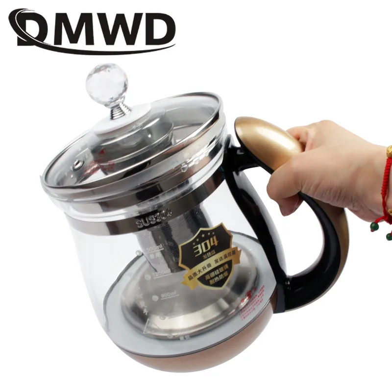 DMWD 110 V многофункциональный Электрический сохранения здоровья чайник Чай горшок Стекло горячей воды отопительный котел Термальность цветок Чай горшок фильтр нам