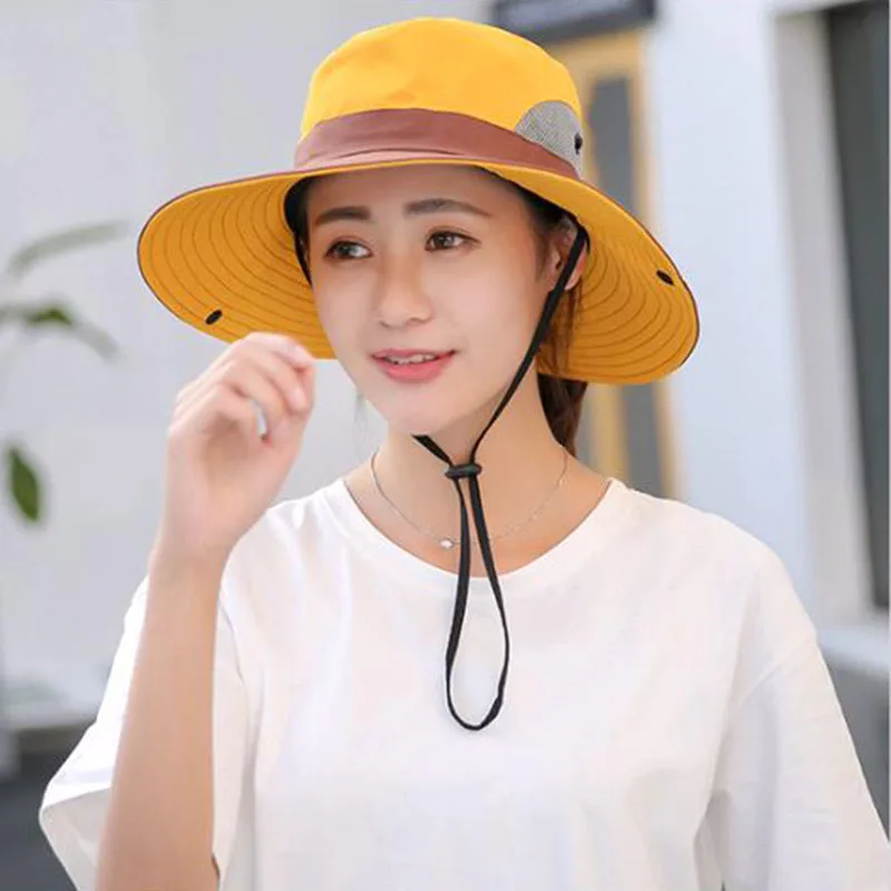 

Bucket Hat for Women Sun Protection Caps And Caps Women Outdoor Lady Hat Headwear Beach Cap for Female Hats Ladies Summer