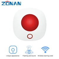 433mhz wireless siren for alarm system home security mini horn sirens home theater sound system 110db light flash strobe siren