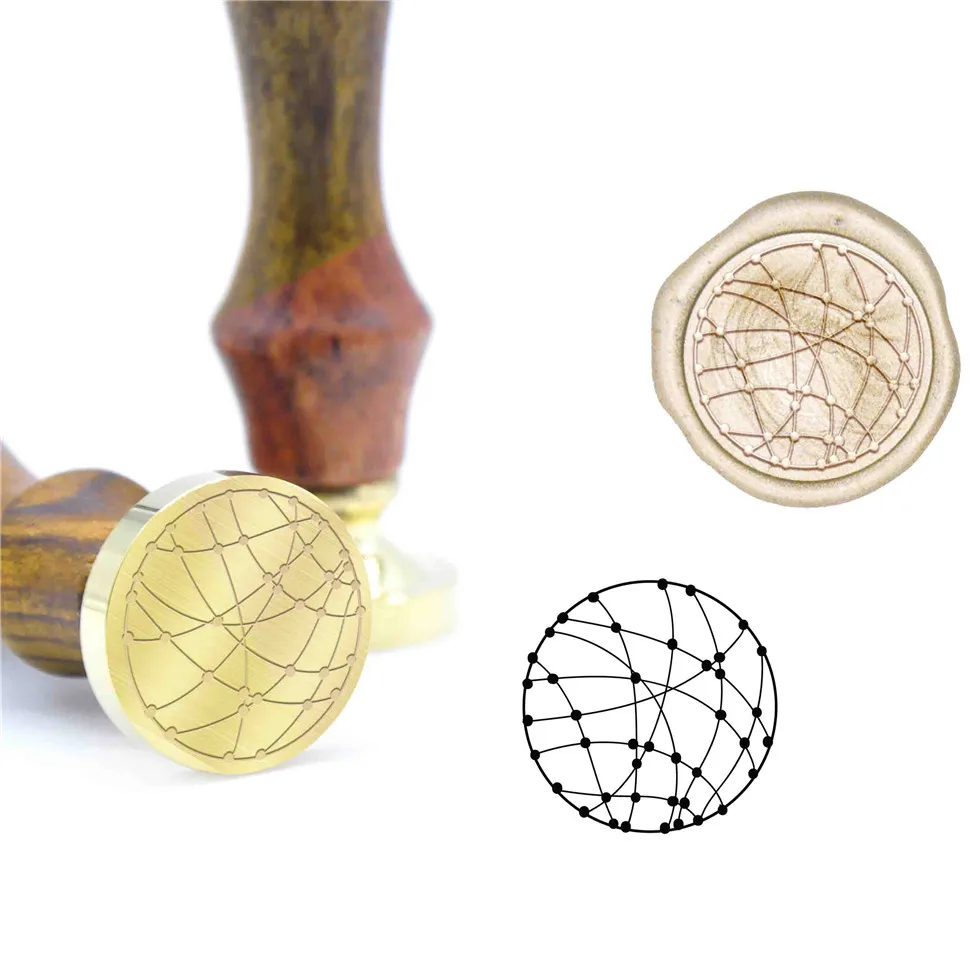 Узор с цветком лотоса Набор восковых печатей B48 Пользовательские Начальная