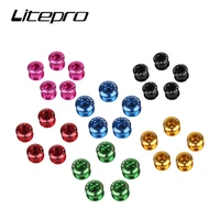 litepro mtb chainring bolts 6 5mm 8 5mm crank bolt single disc double disc road mountain bike chainring bolts 4pc bicycle part