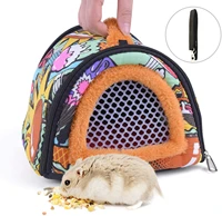 portable small pet travel warm bags pets hamster carrier bag cage guinea pig carry pouch breathable outgoing for small animals