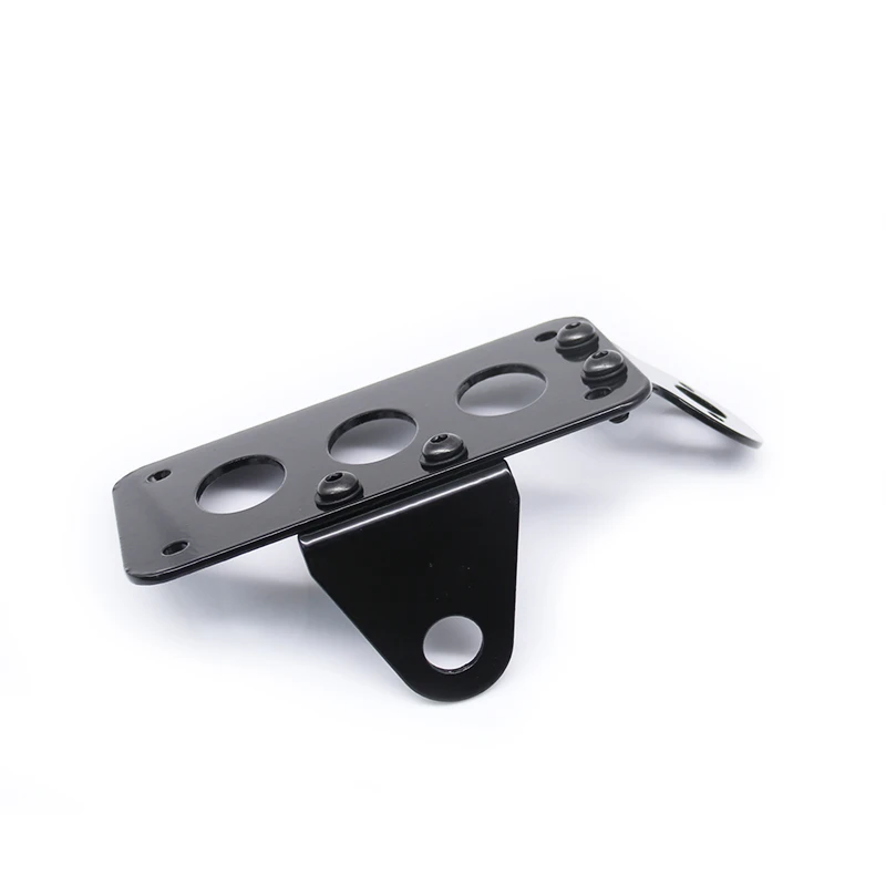 Universal Retro Black Motorcycle Tail Light Side Mount Scooter Motorbike License Number Plate Bracket Motor Lights Holder | Автомобили и