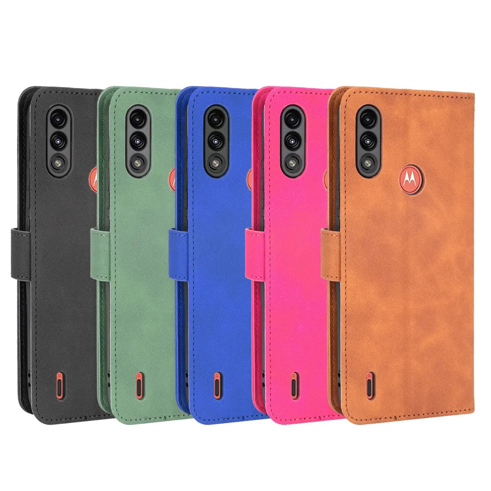 for motorola moto e7 power case luxury flip skin texture pu leather wallet stand case for moto e7power e 7 motoe7 phone bag free global shipping