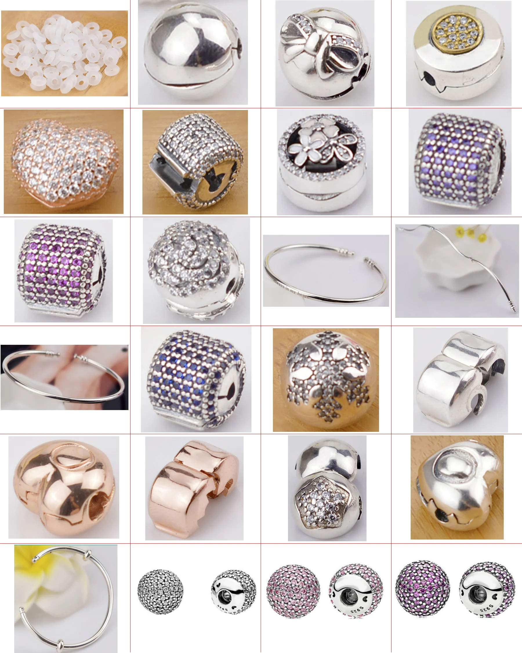 

2021 new style 925 sterling silver fashion DIY cartoon creative small accessories jewelry factory direct sales