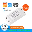 Коммутатор Tuya Smart Switch Zigbee 3,0 Модуль Автоматизации умного дома с функцией отключения памяти, работает с приложением Alexa Google Smart Life