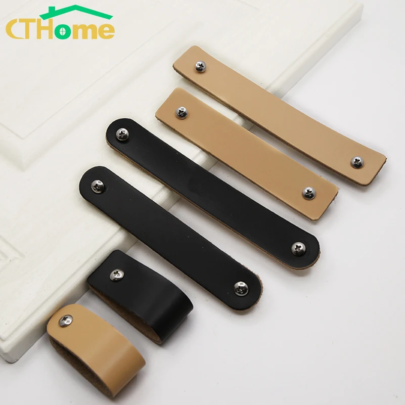 Дверной шкаф во французском стиле кожаный вытяжной для выдвижных ящиков черный